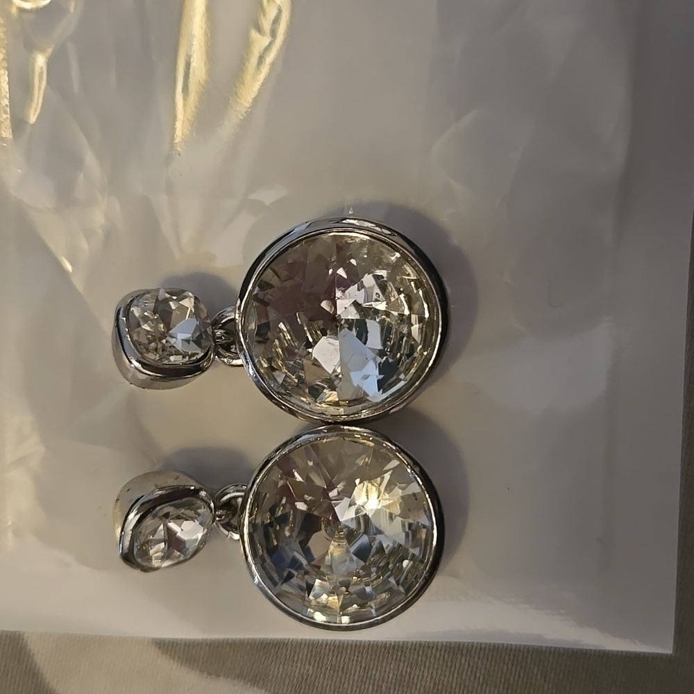 Banana Republic Silver Tear-Drop Earrings